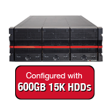Nexsan E60VT 36TB (60x 600GB 15K HDD) Storage Array, Dual Controller, 60 Bay,4U, 16GB Cache, 4x 8Gb FC & 4x 1GbE iSCSI