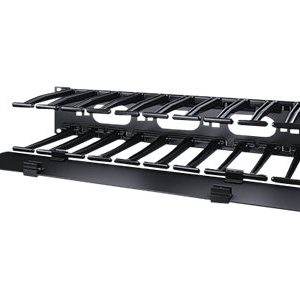 APC  Horizontal Cable Manager Single-Sided with Cover rack cable management panel with cover 2U AR8606
