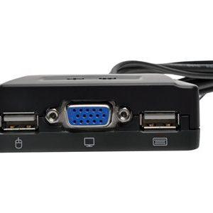 Tripp Lite   2-Port USB/VGA Cable KVM Switch with Cables and USB Peripheral Sharing KVM / USB switch 2 ports B032-VU2