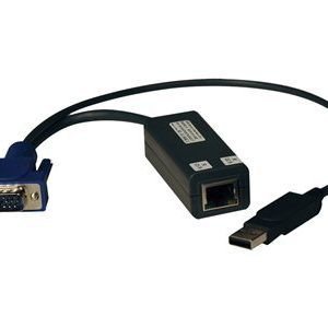 Tripp Lite   USB Server Interface Unit 8 Pack KVM Switch HD15 USB RJ45 TAA keyboard / video / mouse / USB adapter B078-101-USB-8