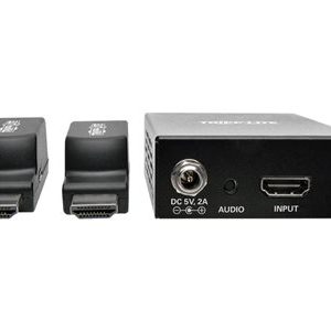 Tripp Lite   2-Port HDMI over Cat5/Cat6 Extender Kit, Power over Cable, Box-Style Transmitter, 2 Mini Receivers, 1080p @ 60 Hz, TAA Kit vide… B126-2P2M-POC