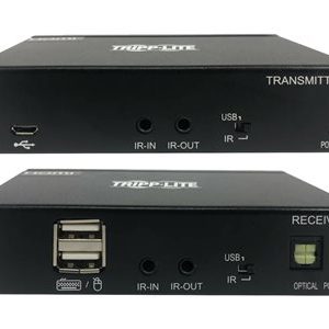 Tripp Lite   DisplayPort over Cat6 KVM Extender Kit, Transmitter and Receiver, USB, 4K 30Hz, DP1.2a, PoC, HDCP 2.2, 230 ft., TAA video/audi… B127A-1A1-BDBD