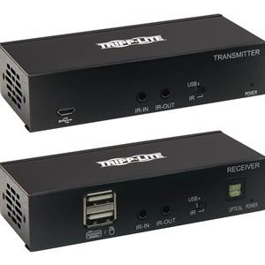 Tripp Lite   DisplayPort to HDMI over Cat6 Extender Kit with KVM Support, 4K 60Hz, 4:4:4, USB, PoC, HDCP 2.2, up to 230 ft., TAA video/audi… B127A-1A1-BDBH
