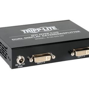 Tripp Lite   2-Port Dual Display DVI over Cat5 / Cat6 Extender Video Splitter TAA video extender TAA Compliant B140-002-DD