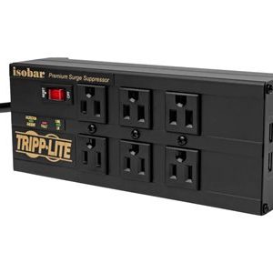 Isobar Surge Protector, 8 Outlet, 3840 Joules, Metal