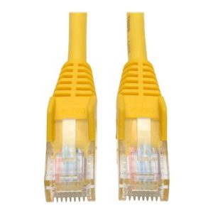 Tripp Lite   3ft Cat5e / Cat5 Snagless Molded Patch Cable RJ45 M/M Yellow 3′ patch cable 3 ft yellow N001-003-YW