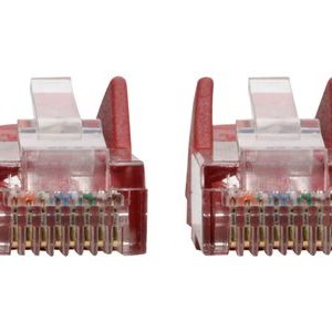 Tripp Lite   Cat5 Cat5e Snagless Molded Patch Cable UTP Red RJ45 M/M 6ft 6′ patch cable 6 ft red N001-006-RD