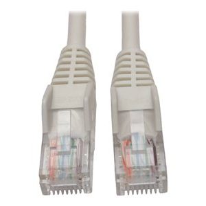 Tripp Lite   Cat5e 350 MHz Snagless Molded UTP Patch Cable (RJ45 M/M), White, 6 ft. patch cable 6 ft white N001-006-WH