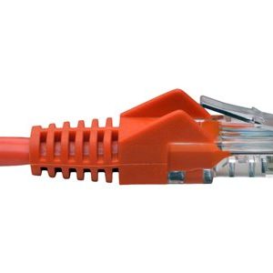 Tripp Lite   Cat5e 350 MHz Snagless Molded UTP Patch Cable (RJ45 M/M), Orange, 15 ft. patch cable 15 ft orange N001-015-OR