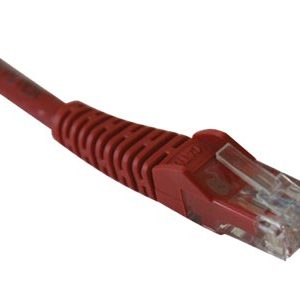 Tripp Lite   15ft Cat5e / Cat5 Snagless Molded Patch Cable RJ45 M/M Red 15′ patch cable 15 ft red N001-015-RD