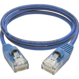 Tripp Lite   2ft Cat5e Cat5 Snagless Molded Slim UTP Patch Cable RJ45 M/M Blue 2′ patch cable 2 ft blue N001-S02-BL