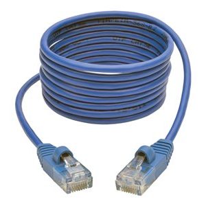 Tripp Lite   6ft Cat5e Cat5 Snagless Molded Slim UTP Patch Cable RJ45 M/M Blue 6′ patch cable 6 ft blue N001-S06-BL