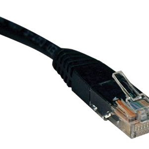 Tripp Lite   3ft Cat5e / Cat5 350MHz Molded Patch Cable RJ45 M/M Black 3′ patch cable 3 ft black N002-003-BK