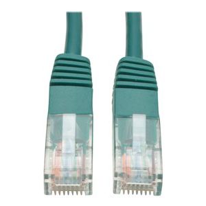 Tripp Lite   5ft Cat5e / Cat5 350MHz Molded Patch Cable RJ45 M/M Green 5′ patch cable 5 ft green N002-005-GN