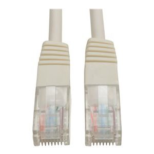Tripp Lite   14ft Cat5e / Cat5 350MHz Molded Patch Cable RJ45 M/M White 14′ patch cable 14 ft white N002-014-WH