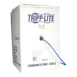 Tripp Lite   1000ft Cat5 / Cat5e 350MHz Bulk Stranded-Core PVC Cable Blue 1000′ bulk cable 1000 ft blue N020-01K-BL