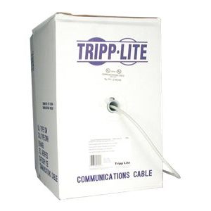 Tripp Lite   1000ft Cat5 / Cat5e 350MHz Bulk Stranded-Core PVC Cable Gray 1000′ bulk cable 1000 ft gray N020-01K-GY