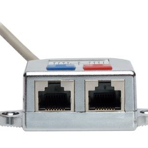 Tripp Lite   2-to-1 RJ45 Splitter Adapter Cable, 10/100 Ethernet Cat5/Cat5e (M/2xF), 6 in. network splitter 6 in silver N035-001