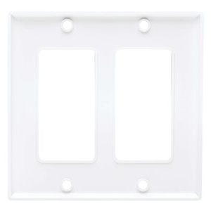 Tripp Lite   Double-Gang Faceplate, Decora Style Vertical, White faceplate N042D-200-WH