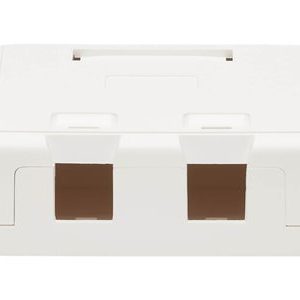 Tripp Lite   Surface-Mount Box for Keystone Jacks 2 Ports, White surface mount box N082-002-WH