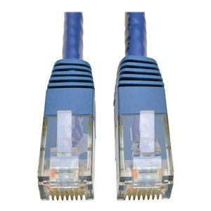 Tripp Lite   Cat6 Gigabit Molded Patch Cable RJ45 M/M 550MHz 24 AWG Blue 5′ patch cable 5 ft blue N200-005-BL