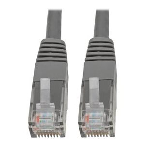 Tripp Lite   Premium Cat5 / Cat5e / Cat6 Gigabit Molded Patch Cable, 24 AWG, 550 MHz/1 Gbps (RJ45 M/M), Gray, 5 ft. patch cable 5 ft gray N200-005-GY