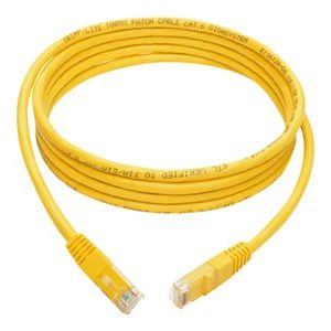 Tripp Lite   7ft Cat6 Gigabit Molded Patch Cable RJ45 M/M 550MHz 24AWG Yellow 7′ patch cable 7 ft yellow N200-007-YW