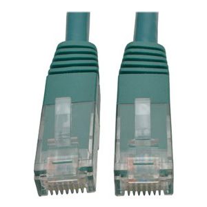 Tripp Lite   10ft Cat6 Gigabit Molded Patch Cable RJ45 M/M 550MHz 24AWG Green 10′ patch cable 10 ft green N200-010-GN