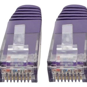 Tripp Lite   Premium Cat5/Cat5e/Cat6 Gigabit Molded Patch Cable, 24 AWG, 550 MHz/1 Gbps (RJ45 M/M), Purple, 15 ft. patch cable 15 ft purple N200-015-PU