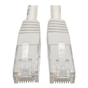 Tripp Lite   15ft Cat6 Gigabit Molded Patch Cable RJ45 M/M 550MHz 24AWG White 15′ patch cable 15 ft white N200-015-WH