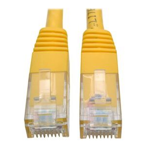 Tripp Lite   15ft Cat6 Gigabit Molded Patch Cable RJ45 MM 550MHz 24AWG Yellow 15′ patch cable 15 ft yellow N200-015-YW