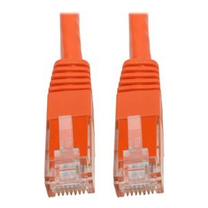 Tripp Lite   Premium Cat5/Cat5e/Cat6 Gigabit Molded Patch Cable, 24 AWG, 550 MHz/1 Gbps (RJ45 M/M), Orange, 20 ft. patch cable 20 ft orange N200-020-OR
