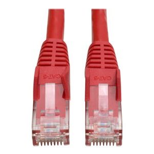 Tripp Lite   3ft Cat6 Gigabit Snagless Molded Patch Cable RJ45 M/M Red 3′ patch cable 3 ft red N201-003-RD