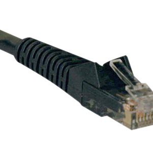 Tripp Lite   5ft Cat6 Gigabit Snagless Molded Patch Cable RJ45 M/M Black 5′ patch cable 5 ft black N201-005-BK