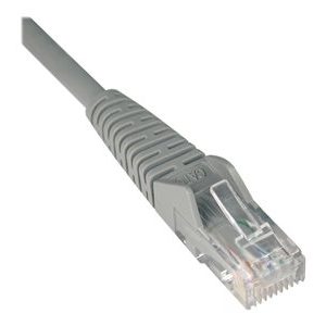 Tripp Lite   10ft Cat6 Gigabit Snagless Molded Patch Cable RJ45 M/M Gray 10′ patch cable 10 ft gray N201-010-GY