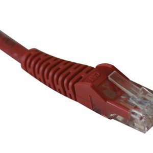 Tripp Lite   10ft Cat6 Gigabit Snagless Molded Patch Cable RJ45 M/M Red 10′ patch cable 10 ft red N201-010-RD