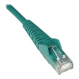 Tripp Lite   15ft Cat6 Gigabit Snagless Molded Patch Cable RJ45 M/M Green 15′ patch cable 15 ft green N201-015-GN
