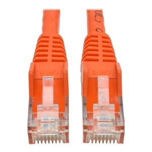 Tripp Lite   15ft Cat6 Snagless Molded Patch Cable UTP Orange RJ45 M/M 15′ patch cable 15 ft orange N201-015-OR