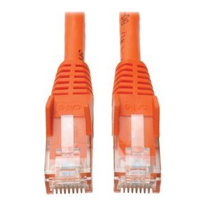 Tripp Lite   Premium Cat6 Gigabit Snagless Molded UTP Patch Cable, 24 AWG, 550 MHz/1 Gbps (RJ45 M/M), Orange, 50 ft. patch cable 50 ft orange N201-050-OR