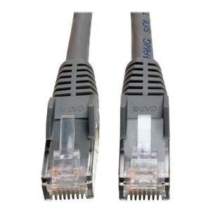 Tripp Lite   100ft Cat6 Gigabit Plenum Snagless Molded Patch Cable RJ45 M/M Gray 100′ patch cable 100 ft gray N201-100-GY-P