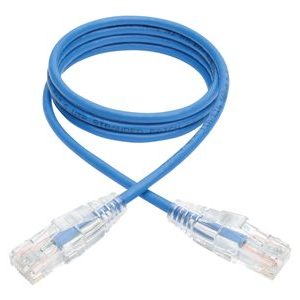 Tripp Lite   3ft Cat6 Gigabit Snagless Molded Slim UTP Patch Cable RJ45 M/M Blue 3′ patch cable 3 ft blue N201-S03-BL