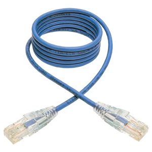 Tripp Lite   4ft Cat6 Gigabit Snagless Molded Slim UTP Patch Cable RJ45 M/M Blue 4′ patch cable 4 ft blue N201-S04-BL