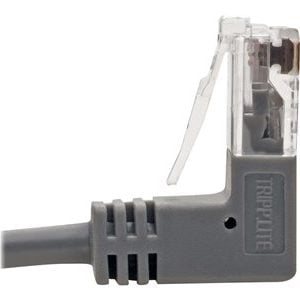 Tripp Lite   Cat6 Gigabit Patch Cable Snagless Right-Angle UTP Slim Gray 1ft patch cable 1 ft gray N201-SR1-GY