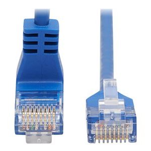 Tripp Lite   Up-Angle Cat6 Gigabit Molded Slim UTP Ethernet Cable (RJ45 Right-Angle Up M to RJ45 M), Blue, 3 ft. patch cable 7 ft blue N204-S07-BL-UP