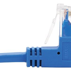 Tripp Lite   Down-Angle Cat6 Gigabit Molded Slim UTP Ethernet Cable (RJ45 Right-Angle Down M to RJ45 M), Blue, 15 ft. patch cable 15 ft blu… N204-S15-BL-DN