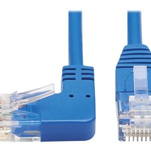 Tripp Lite   Left-Angle Cat6 Gigabit Molded Slim UTP Ethernet Cable (RJ45 Left-Angle M to RJ45 M), Blue, 15 ft. patch cable 15 ft blue N204-S15-BL-LA