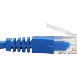 Tripp Lite   Up-Angle Cat6 Gigabit Molded Slim UTP Ethernet Cable (RJ45 Right-Angle Up M to RJ45 M), Blue, 15 ft. patch cable 15 ft blue N204-S15-BL-UP