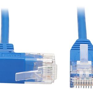Tripp Lite   Up-Angle Cat6 Gigabit Molded Slim UTP Ethernet Cable (RJ45 Right-Angle Up M to RJ45 M), Blue, 20 ft. patch cable 20 ft blue N204-S20-BL-UP