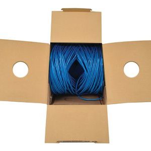 Tripp Lite   Cat6 Ethernet Cable, CMP-LP 0.5A Plenum, 100W High-Power PoE & PoE++, Solid 23 AWG, Blue, 305 m bulk cable 1000 ft blue N224-01K-BL-LP5