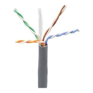 Tripp Lite   Cat6 Ethernet Cable, CMP-LP 0.5A Plenum, 100W High-Power PoE & PoE++, Solid 23 AWG, Gray, 305 m bulk cable 1000 ft gray N224-01K-GY-LP5